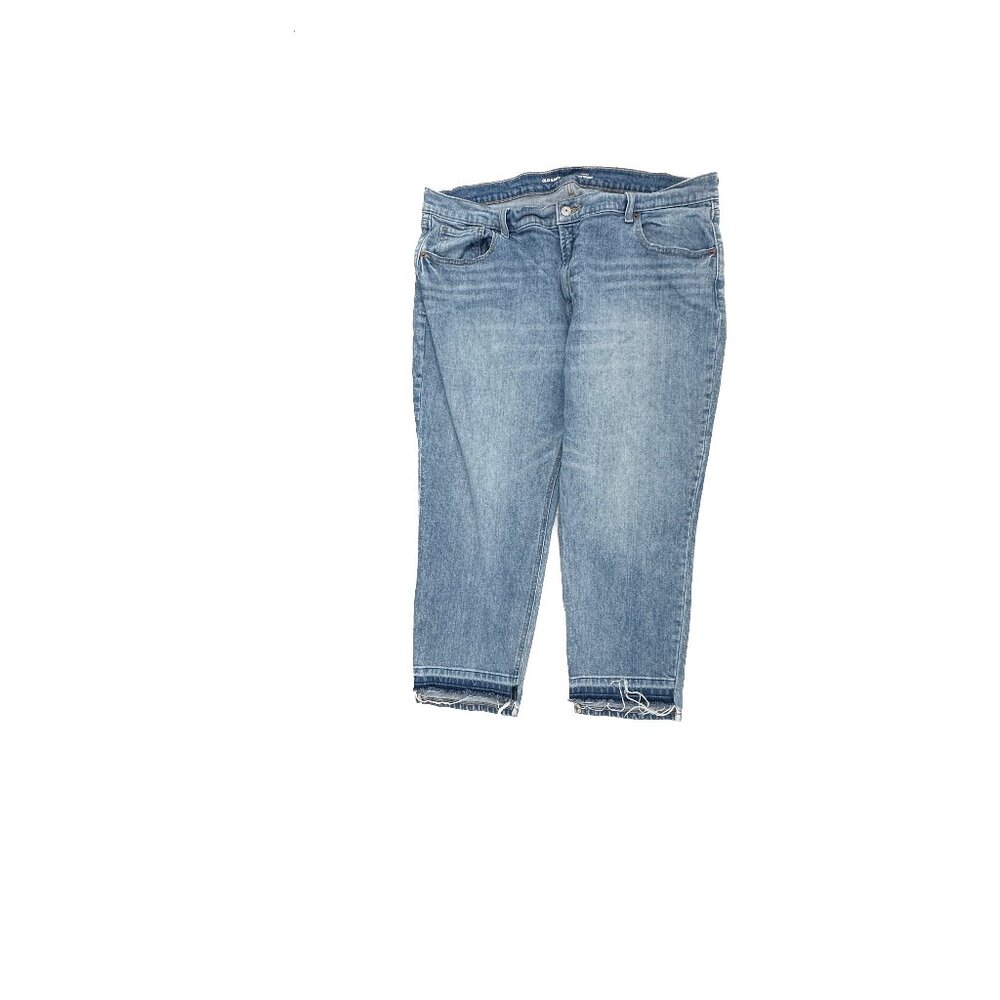 Old Navy Mid Rise Boyfriend Women's size 16P Medium Wash Blue Denim Jeans